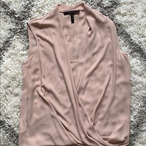 BCBG cowl-neck work blouse